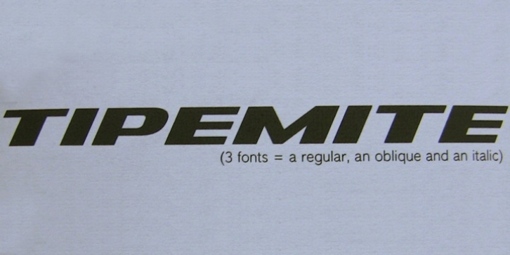 Tipemite font preview
