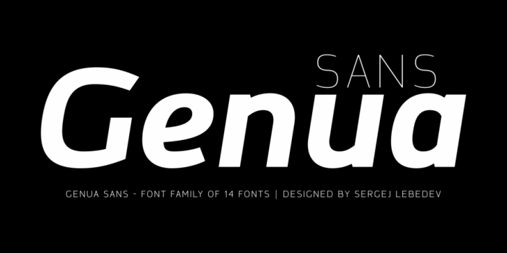 Genua Sans font preview
