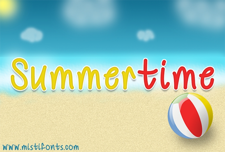 Summertime font preview