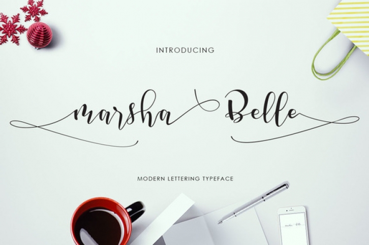 Marsha Belle Script font preview