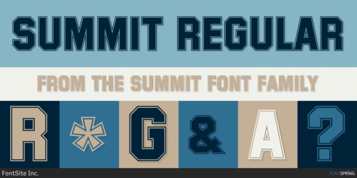 Summit font preview