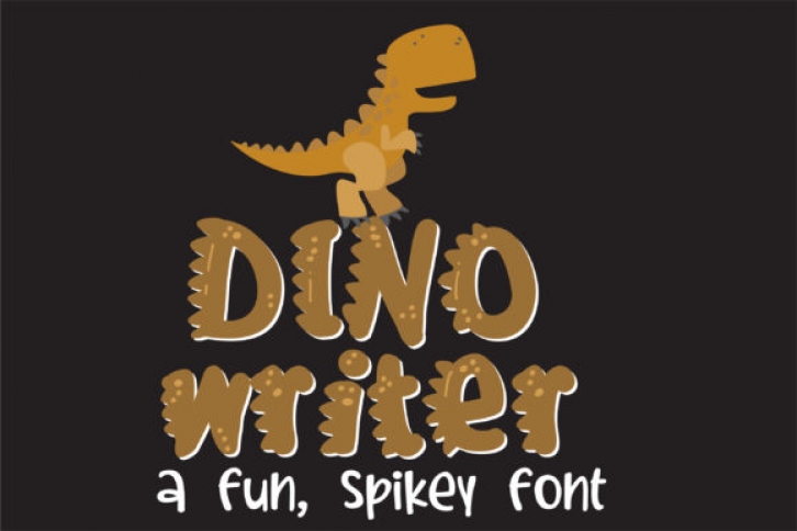 Dino Writer font preview