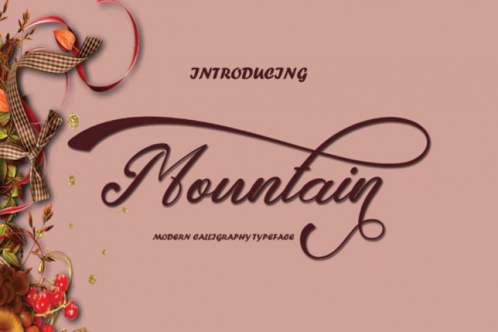 Mountain Script font preview