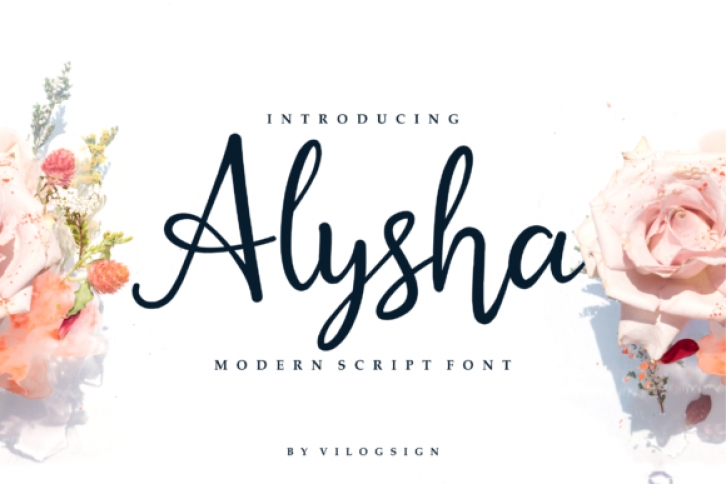Alysha font preview