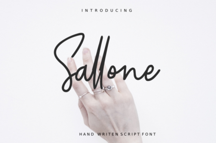 Sallone font preview