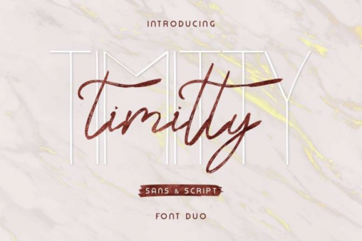 Timitty Duo font preview
