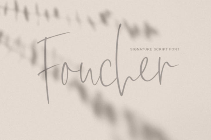 Foucher font preview