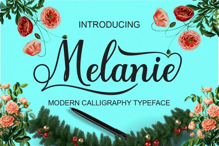 Melanie font preview