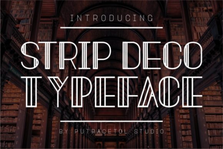 Strip Deco font preview