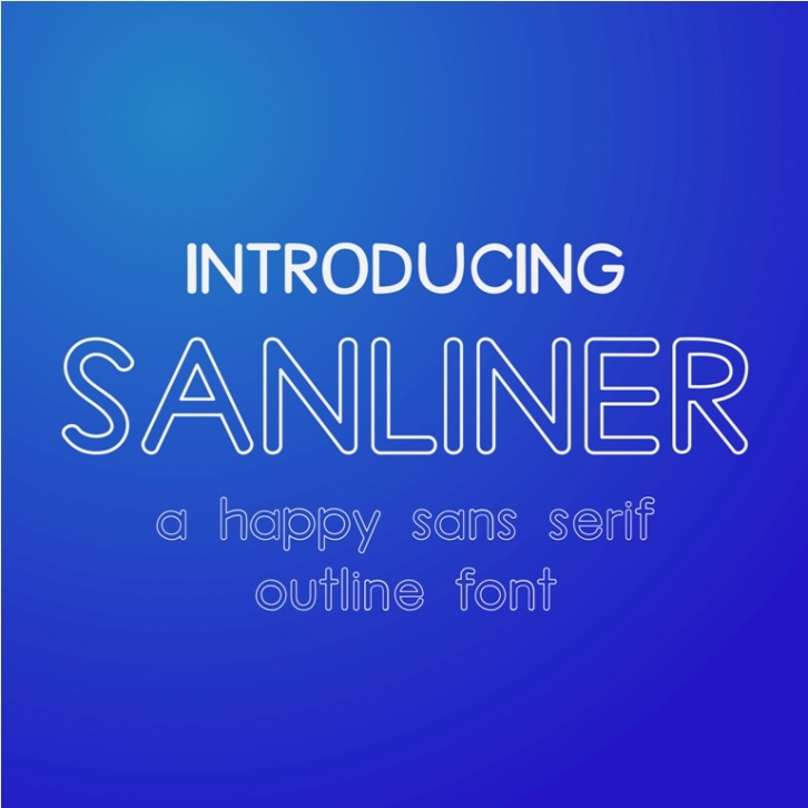 Sanliner font preview
