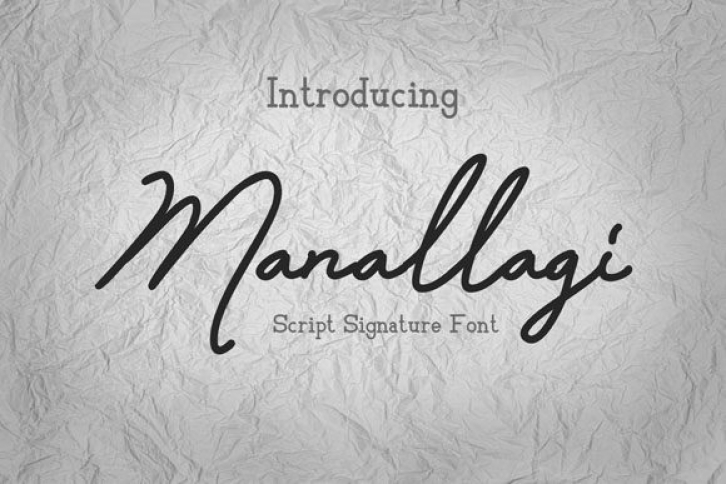 Manallagi font preview