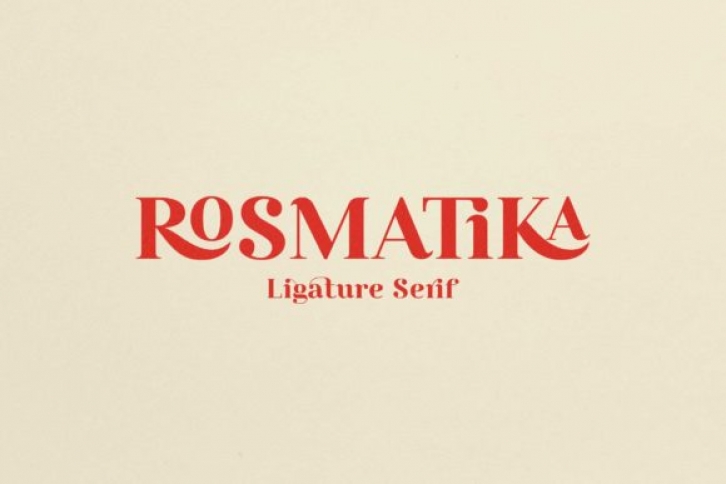 Rosmatika font preview