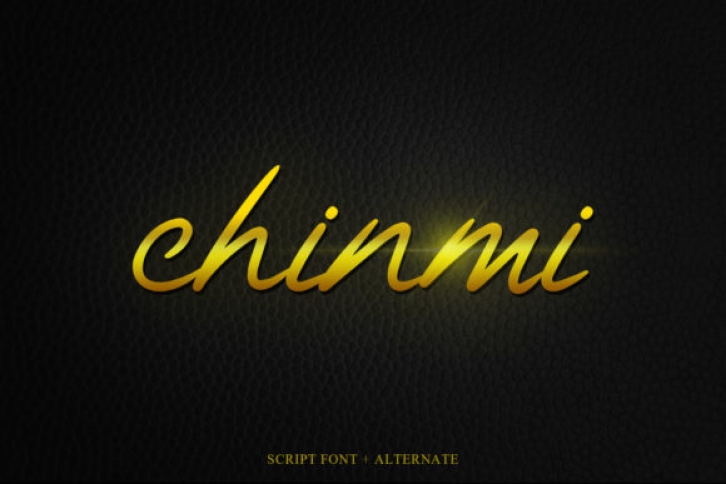 Chinmi Script font preview