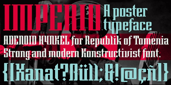 Imperio font preview