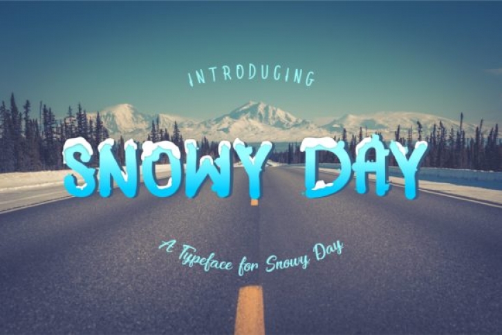 Snowy Day font preview