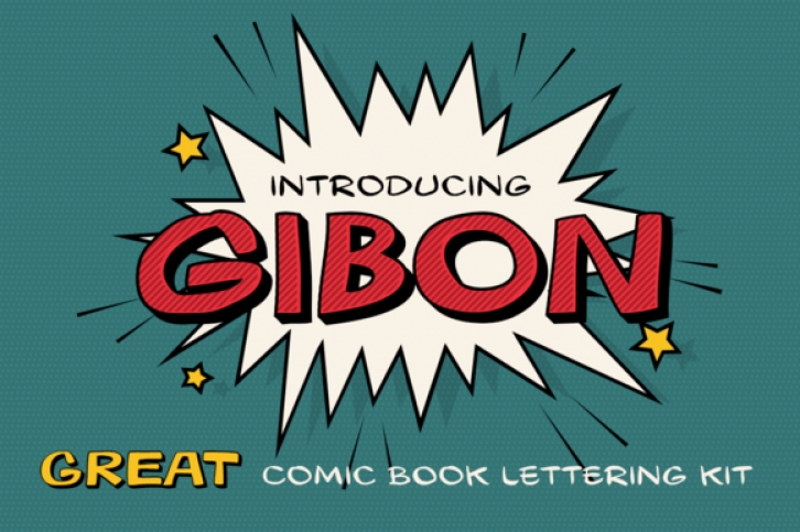Gibon Bold Outline font preview