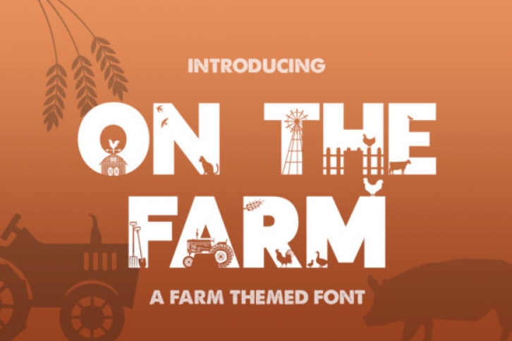On the Farm font preview