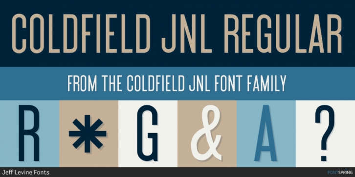 Coldfield JNL font preview
