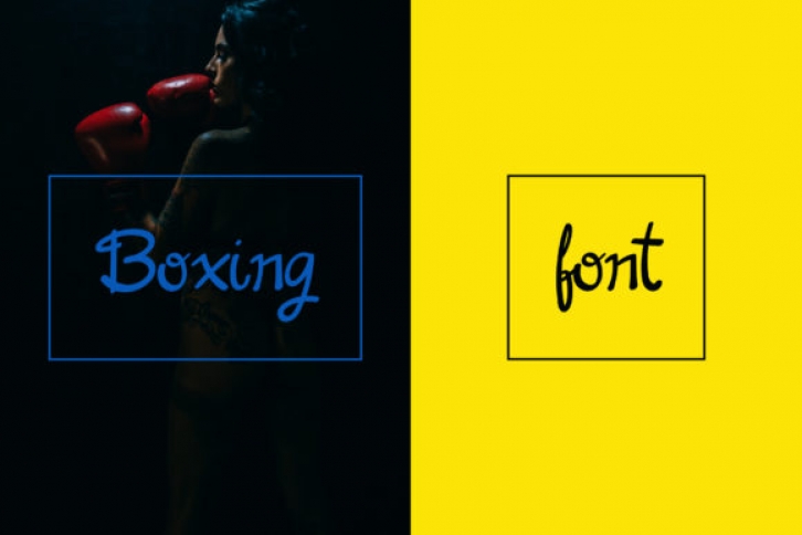 Boxing Font font preview