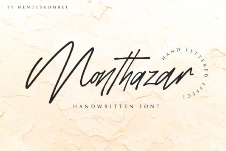 Monthazar font preview