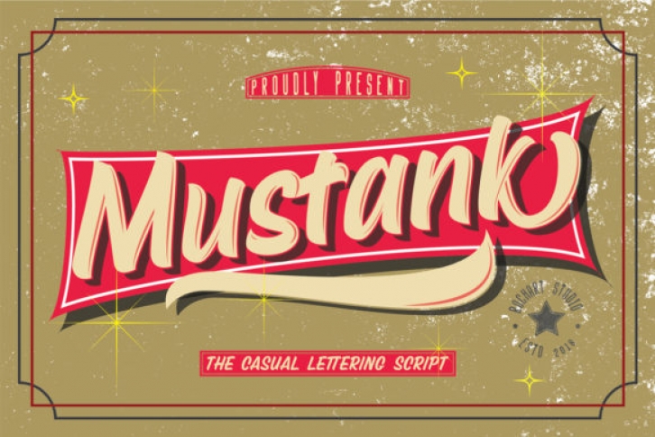 Mustank font preview