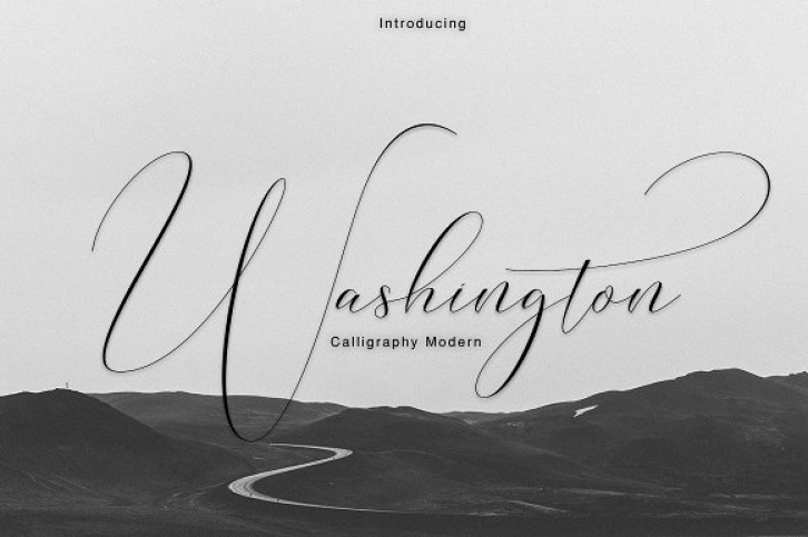 Washington font preview
