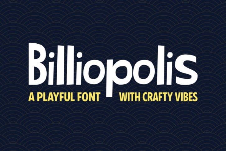 Billiopolis font preview