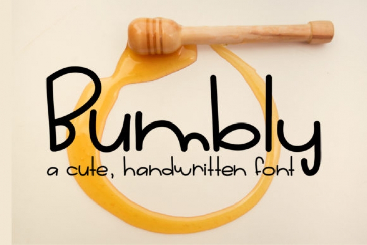 Bumbly font preview