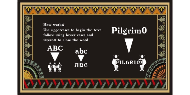 The Pilgrim font preview