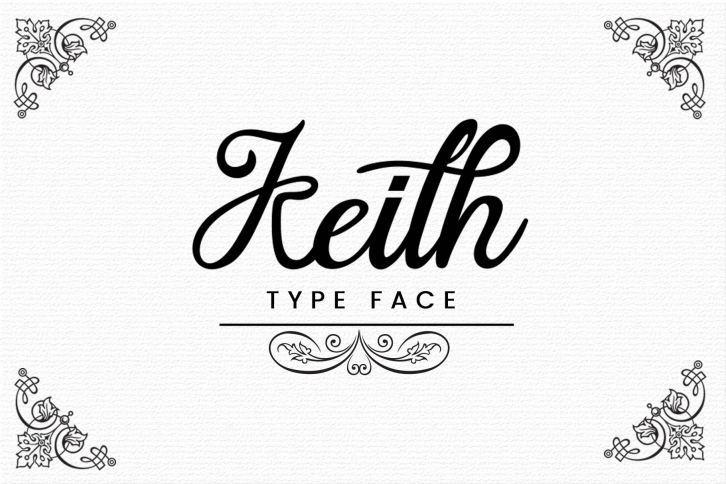 Keith font preview