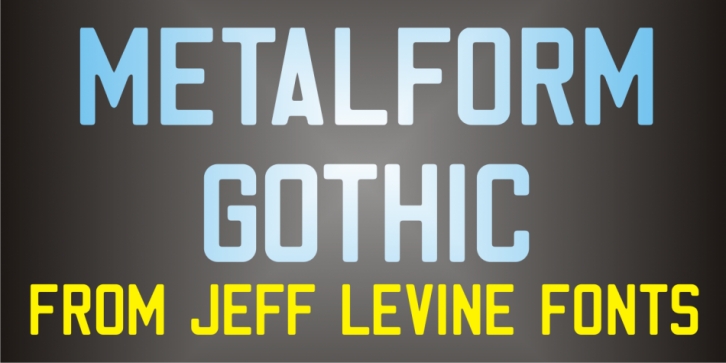 Metalform Gothic JNL font preview