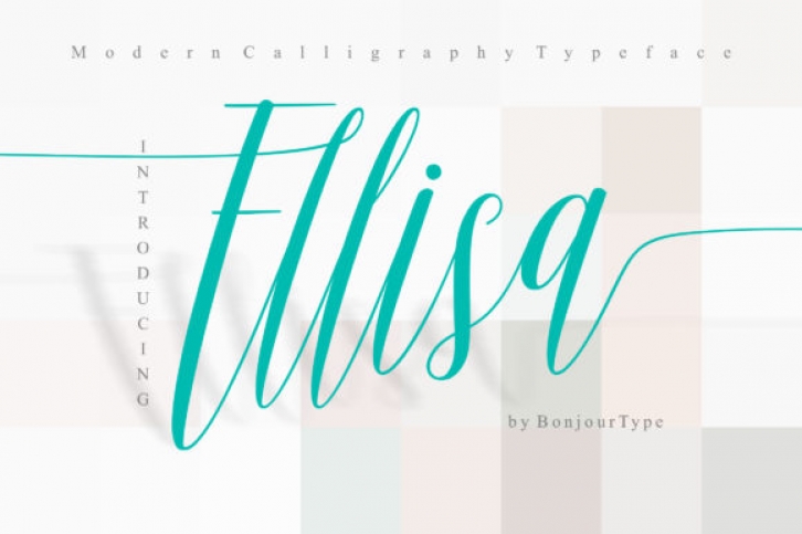 Ellisa Script font preview