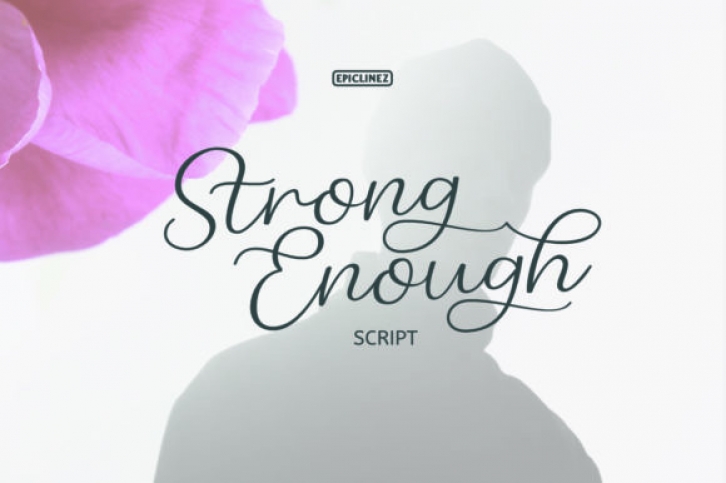 Strong Enough font preview