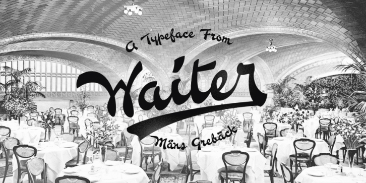 Waiter font preview