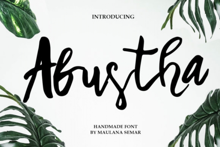 Abustha font preview