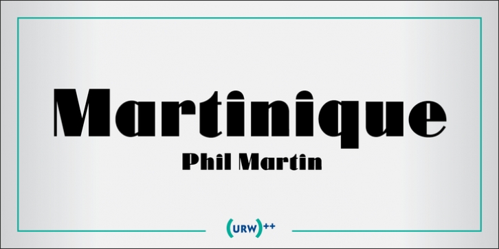 URW Martinique font preview