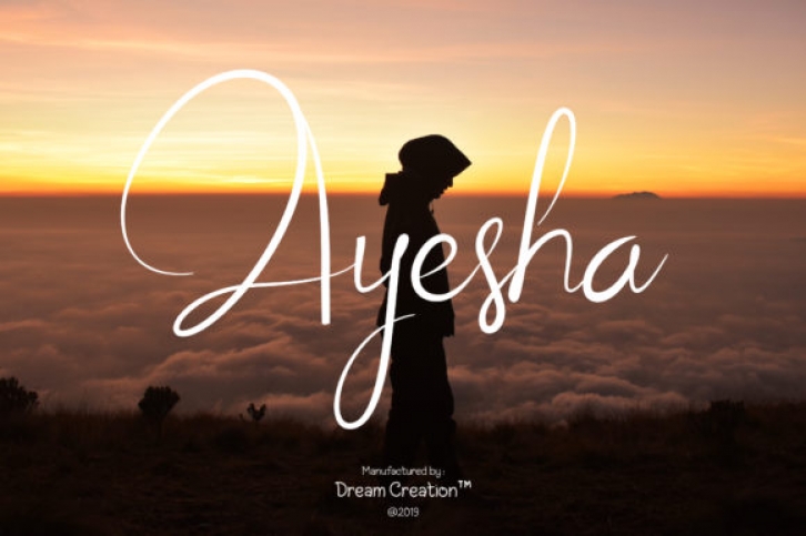Ayesha Script font preview