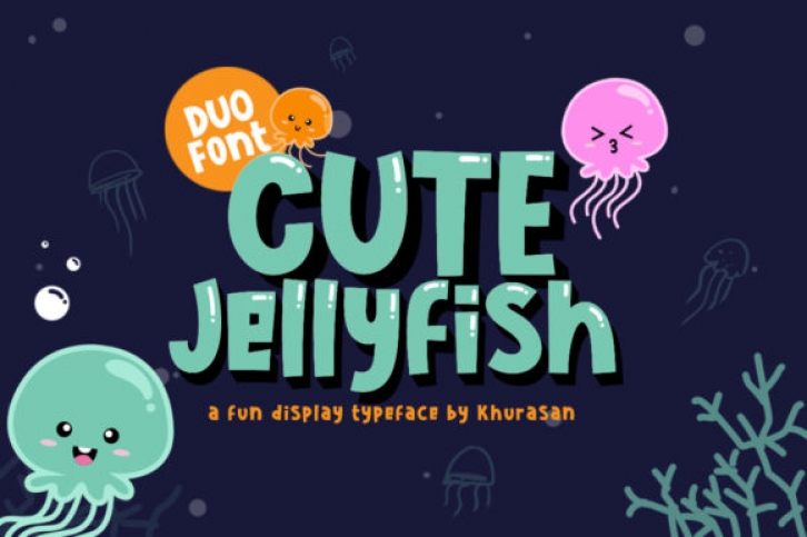 Cute Jellyfish font preview