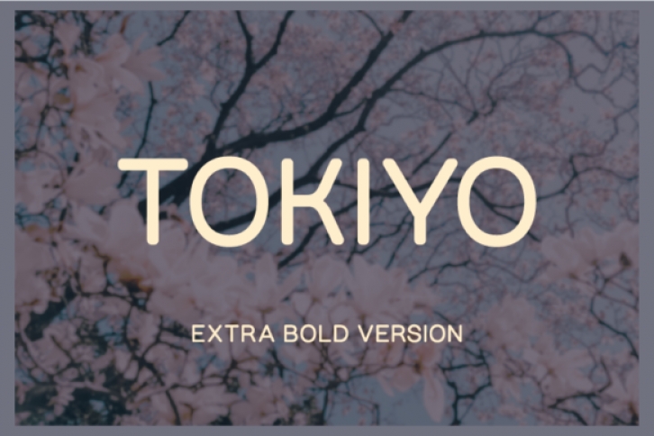 Tokiyo Extra Bold font preview
