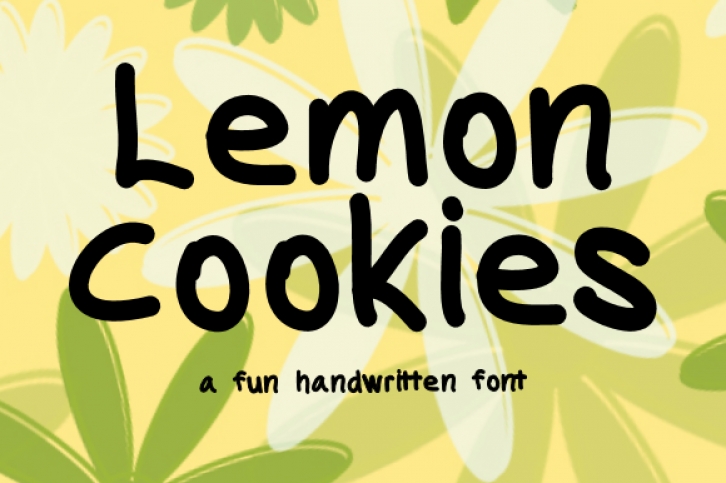Lemon Cookies font preview