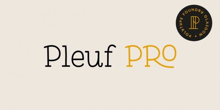 Pleuf Pro font preview