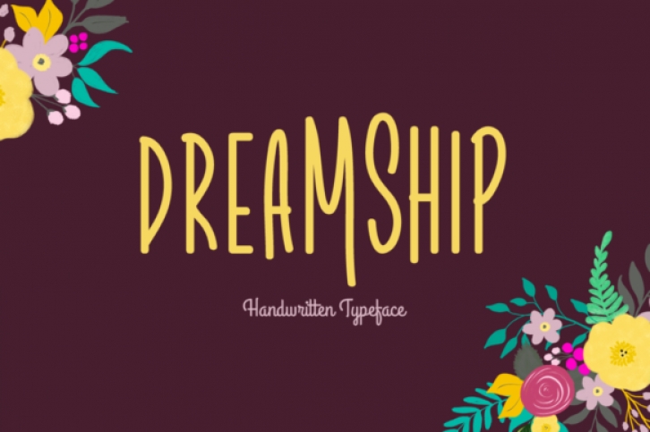 Dreamship font preview
