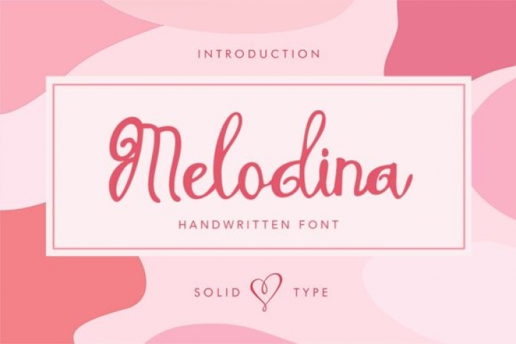Melodina Script font preview