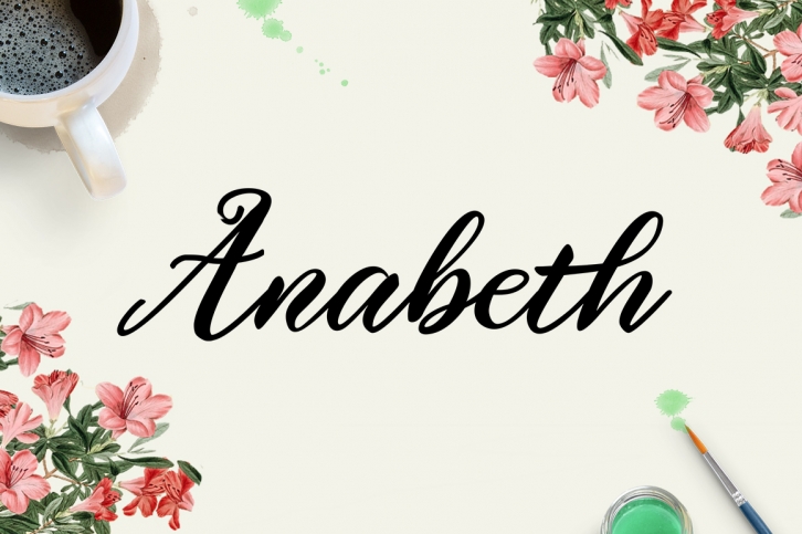 Anabeth font preview