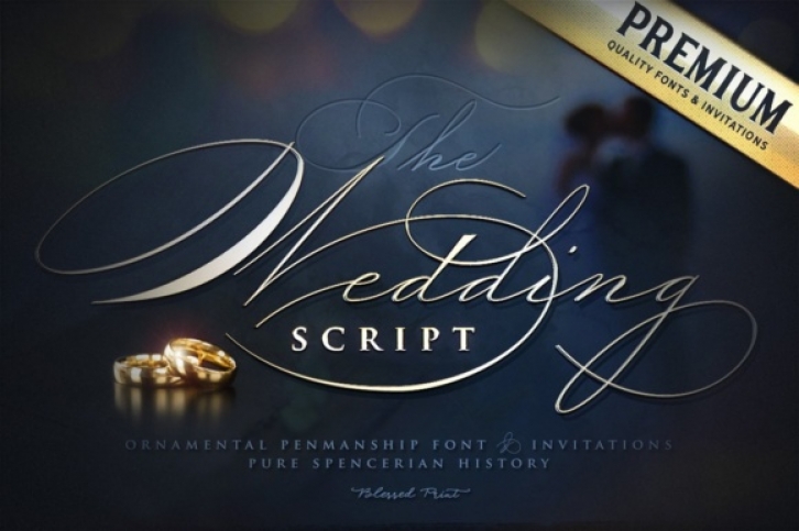 Wedding Script font preview