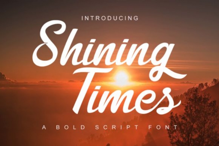 Shining Times font preview