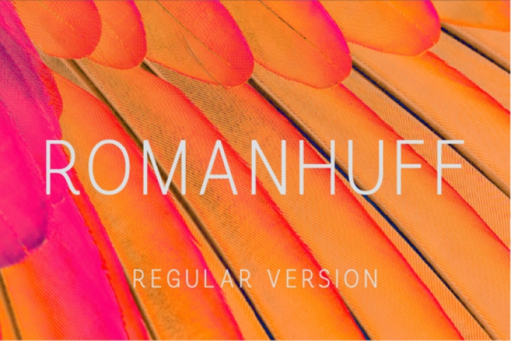 Romanhuff font preview