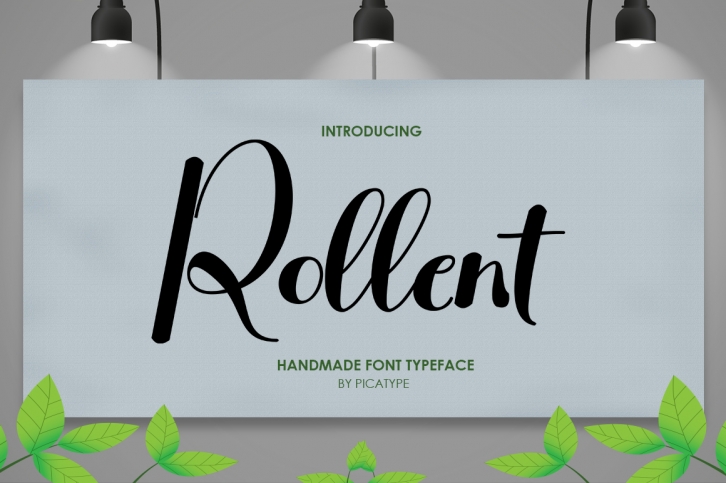Rollent font preview