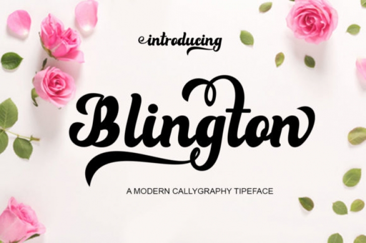 Blington font preview