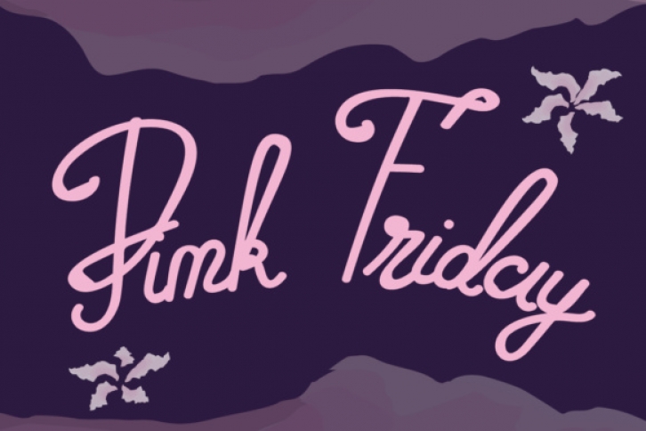 Pink Friday font preview